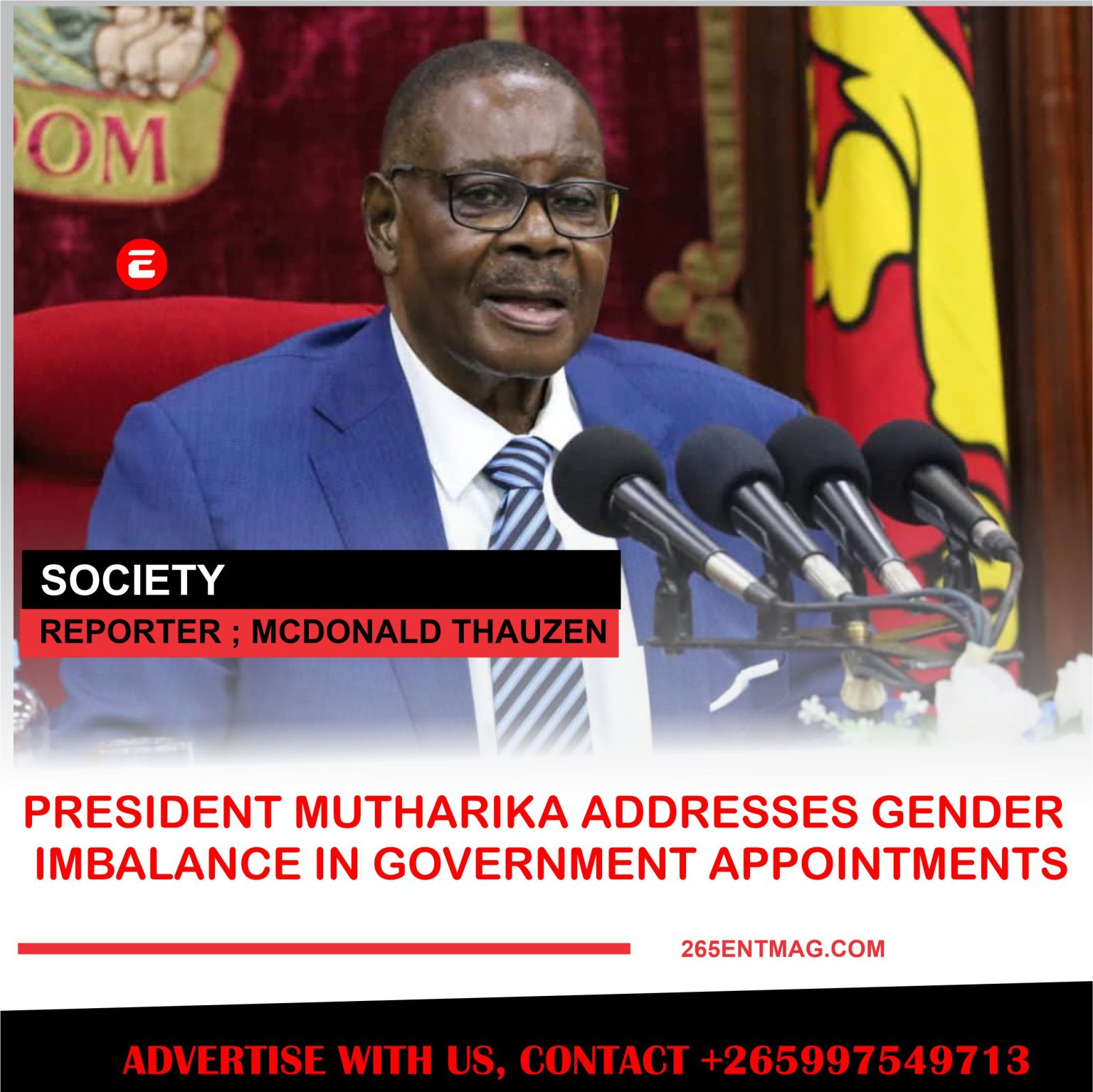 President Mutharika Addresses Gender Imbalance in Government Appointments